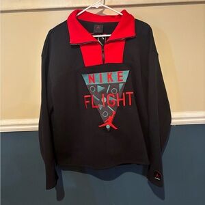 Nike Flight Black and Red Quarter-Zip, Women’s Size Medium